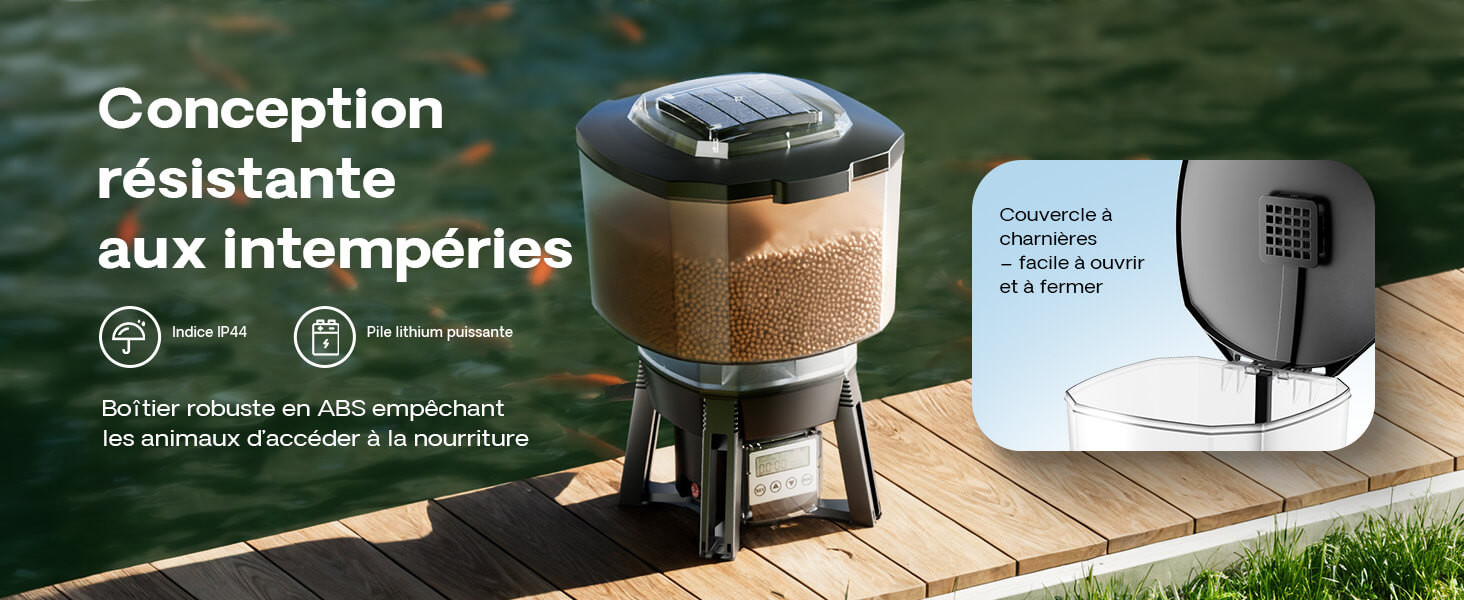 Installation rapide et facile du distributeur Sunsun CFF-212 avec sardines ou vis