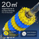 20 m² de surface filtrante Sunsun CPA-10000 avec mousses et boules biologiques