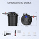 Dimensions Sunsun CPA-20000 : 560 x 473 mm avec 4 embouts 25 32 38 et 50 mm