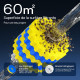 60 m² de surface filtrante Sunsun CPA-20000 avec mousses et boules biologiques