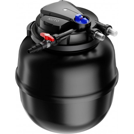 Sunsun CPA-50000 filtre bassin pression XXL forme obus UV 55W avec robinet vidange pour étang 80000L