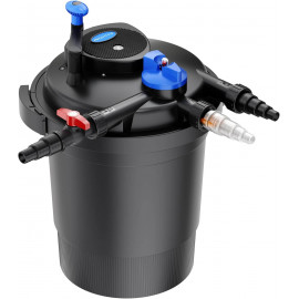 Sunsun CPF-10000 filtre bassin pression UV 11W avec manivelle manuelle et robinet vidange pour étang 12000L