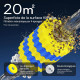 20 m² de surface filtrante Sunsun CPF-10000 avec 5 mousses et boules biologiques
