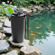 Vue eclatee du filtre Sunsun CPF-15000 avec reperage des 26 composants : couvercle, eponges, lampe UV-C, tube quartz