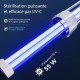 Lampe UV-C 55W haute puissance du filtre Sunsun CPF-30000 pour elimination des algues flottantes et bacteries sur grand bassin