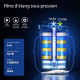 Schema du filtre Sunsun CPF-50000 circuit d eau 7 eponges XL boules biologiques UV-C 55W debit 13000 L/h