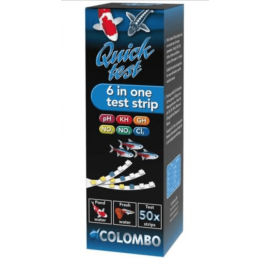 Colombo Pond QUICKTEST 50 Bandelettes 7 en 1 - Test d'eau pour bassin