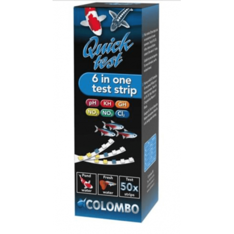 Colombo Pond QUICKTEST 50 Bandelettes 7 en 1 - Test d'eau pour bassin