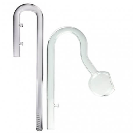 Aquaplante Bubble Pipe 12/16mm Entrée + Sortie - Canne de rejet et d'aspiration