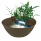 Superfish Mini Pond Maron - Mini bassin décoratif pour terrasse et jardin