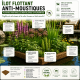 Îlot Flottant Anti-Moustiques pour Bassin - Plantes Répulsives Naturelles