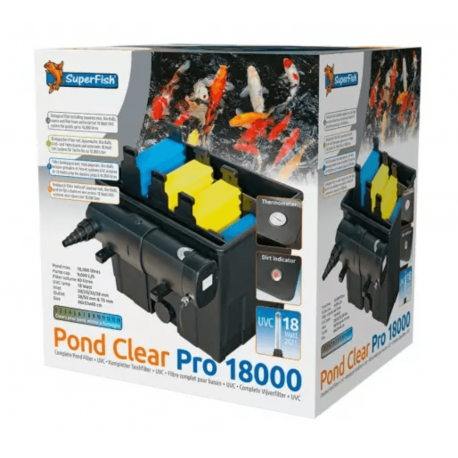 SUPERFISH PONDCLEAR PRO 18000 UVC-18W - Filtre bassin + UV