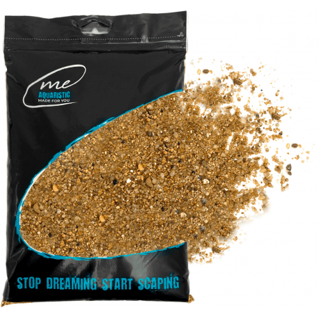 Sable aquarium Me Nature Valley Sand 0,1-4 mm sac refermable de 3 kg
