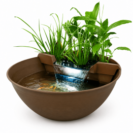 Superfish Mini Pond Maron - Mini bassin décoratif pour terrasse et jardin