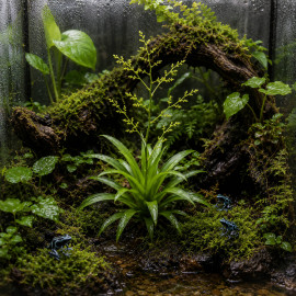 Catopsis - broméliacée sans danger pour vivarium dendrobates