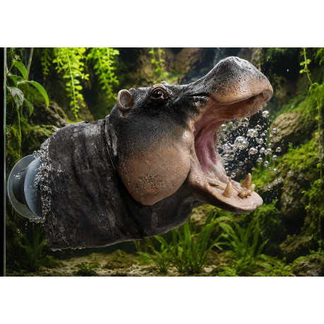 SUPERFISH Hippo Deco Air L - Décoration mobile aquarium