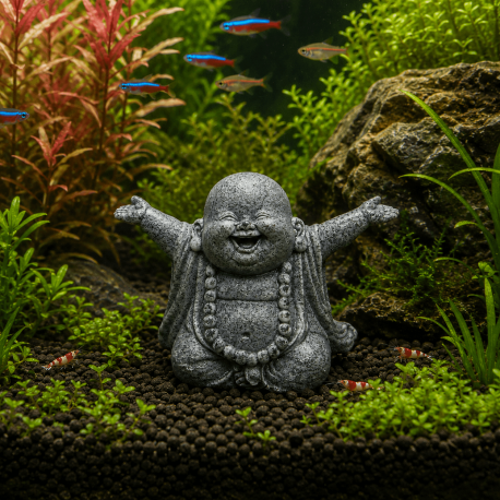 SUPERFISH Eco Deco Happy Monk - Décoration bouddha aquarium