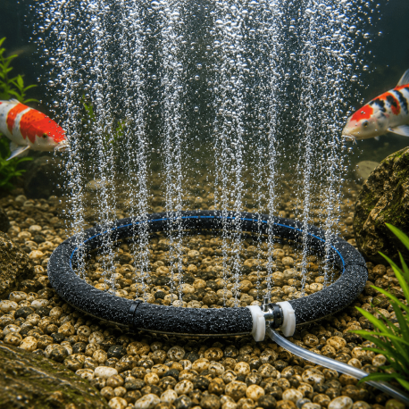 KOI PRO Anneau diffuseur d'air coulant 17 cm - Diffuseur d'air bassin