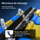 Mecanisme de nettoyage SunSun CPF-2500T - rotation manivelle sans demontage mousses bleues jaunes