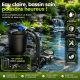 Kit SunSun CPF-2500T en situation - filtre pression pompe tuyau raccords sur bassin a koi
