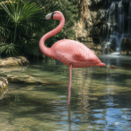 SUPERFISH Déco Bird Flamant rose - Décoration bassin