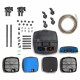 Kit complet Aquael Hypermax BT Thermo - 4 paniers 15,9 L de masse filtrante medias eponges et tuyau 6 m inclus