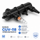 CUV-118 - Eau cristalline et bassin sain grâce à la technologie UV-C 18W