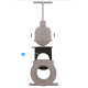 VDL ROBINET GUILLOTINE 50 MM - CAOUTCHOUC