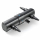 SunSun CUV-224 stérilisateur UV-C 24W bassin - vue 3/4 - raccords multi-diamètres