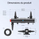 Plan dimensionnel — cotes complètes 530mm / 330mm / 105mm / 175mm / 145mm + câble 5m