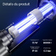 Détail technique : lampe UV-C 72 W, tube quartz, specs clés