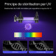 Principe de sterilisation UV-C destruction de l ADN microbien