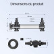SunSun CUV-755 dimensions 684 mm raccords 38 et 50 mm cable 5 m