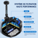 SunSun CUF-5800 systeme de filtration mousse bio balls lampe UV-C