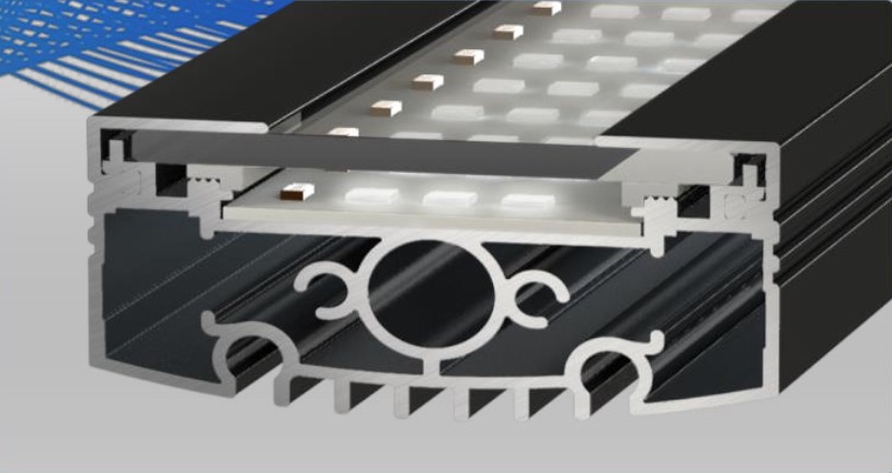 Fabrication robuste pour une rampe d'éclairage solide