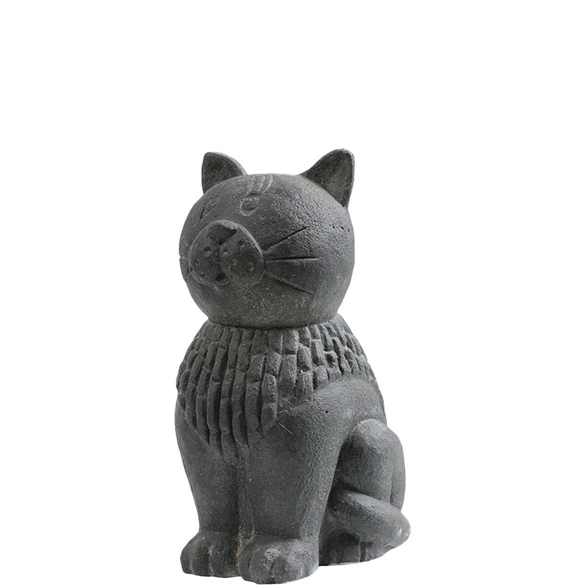 Statue de chat de 32cm, idéale en décoration de jardin